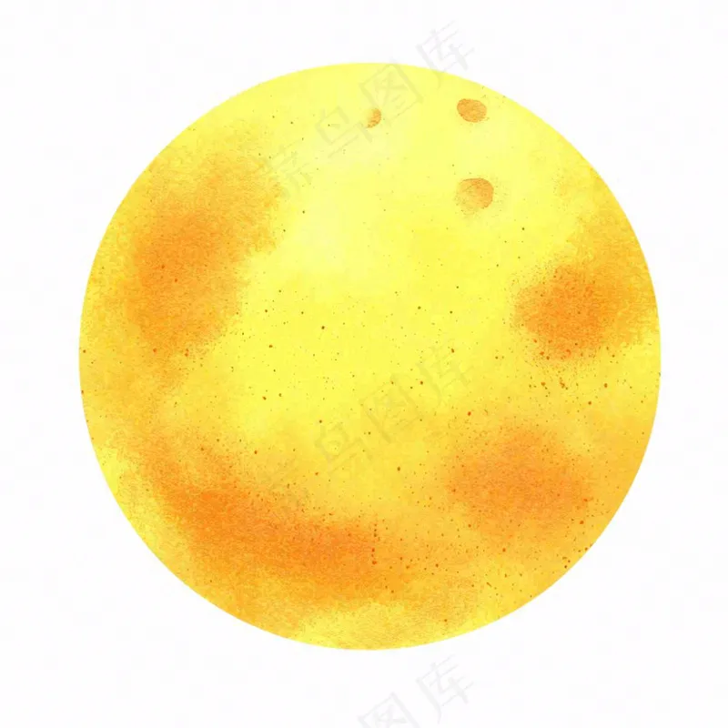 月亮月球天气卡通插画免抠