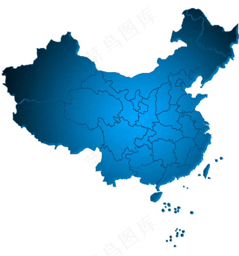 中国地图科技风