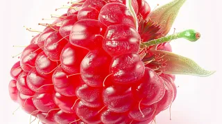 树莓水果摄影图