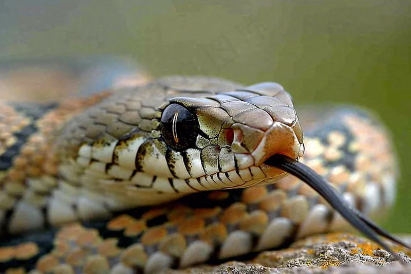 蛇陆地爬行动物摄影图