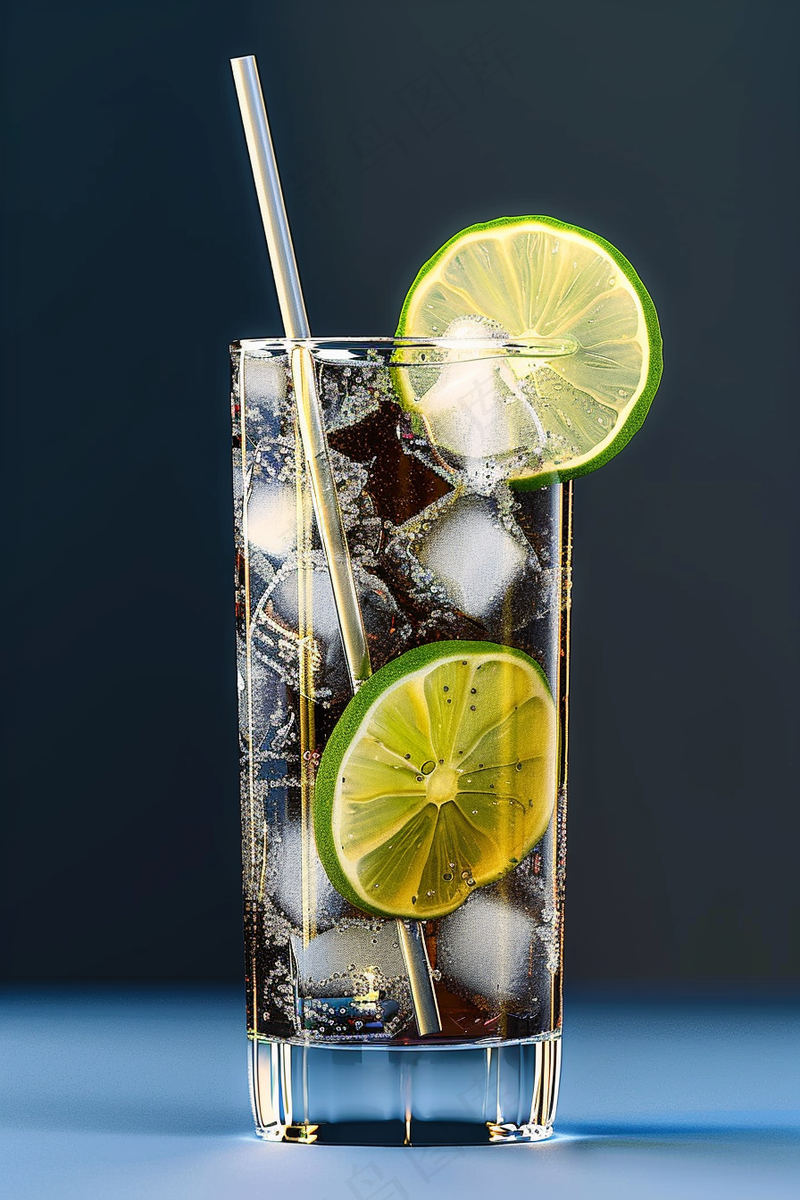 冰柠乐汽水饮料摄影图