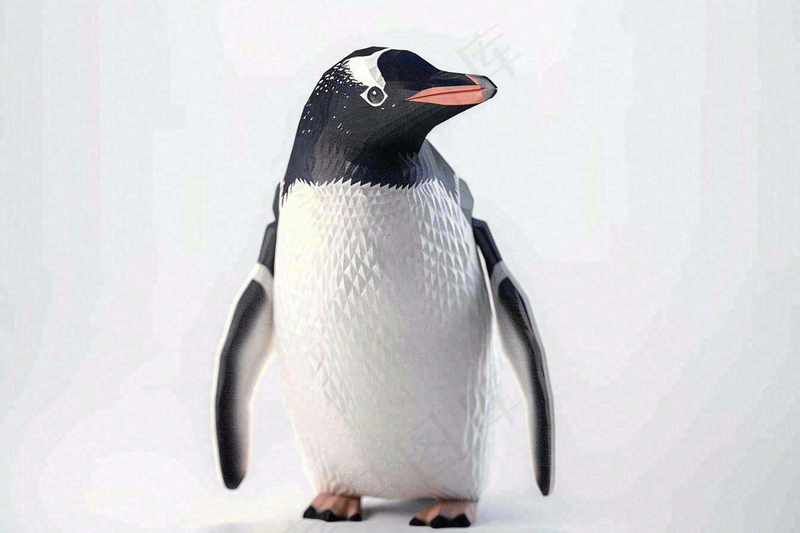 冰雪天地的企鹅寒冷动物摄影图