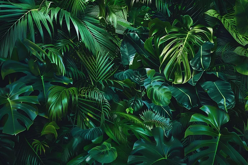 热带雨林植被植物摄影图