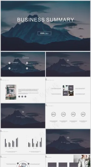 PPT模板丨创意简约丨工作总结丨述职报告丨工作汇报010预览图