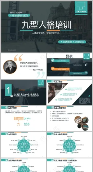 精品-九型人格培训PPT课件模板预览图
