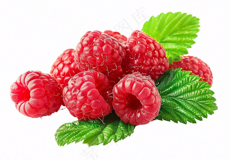 树莓水果摄影图免抠