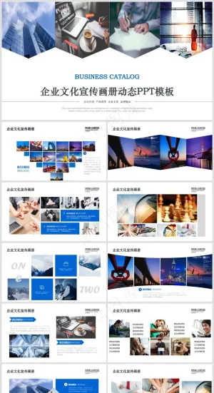 PPT模板丨宣传画册丨企业介绍丨工作总结丨述职报告丨图文排版026预览图