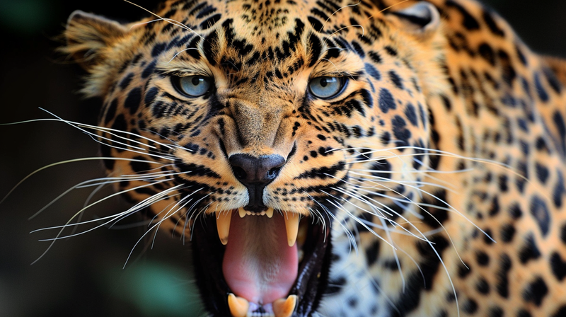 猎豹凶猛的豹子头部面部特写保护动物摄影图