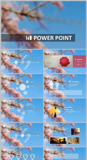 ios-动态PPT模板丨唯美简约丨全图型梦幻背景丨工作汇报02预览图