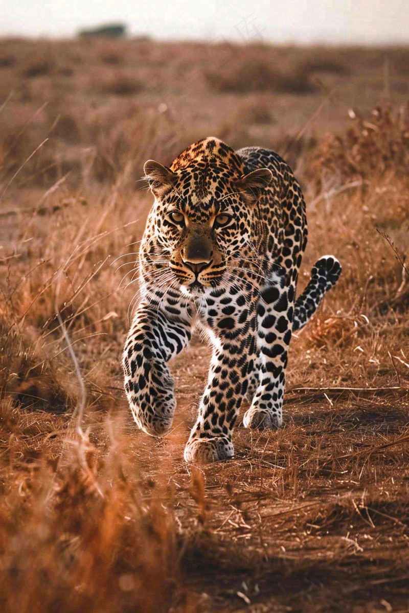 草原上的猎豹国家保护动物非洲摄影图