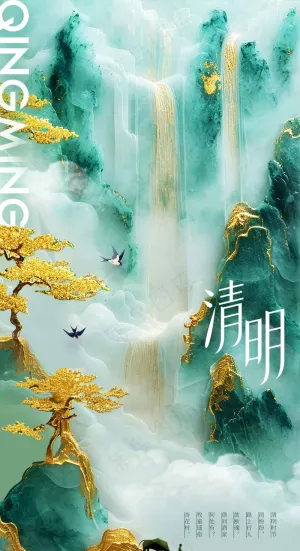 清明节节气海报