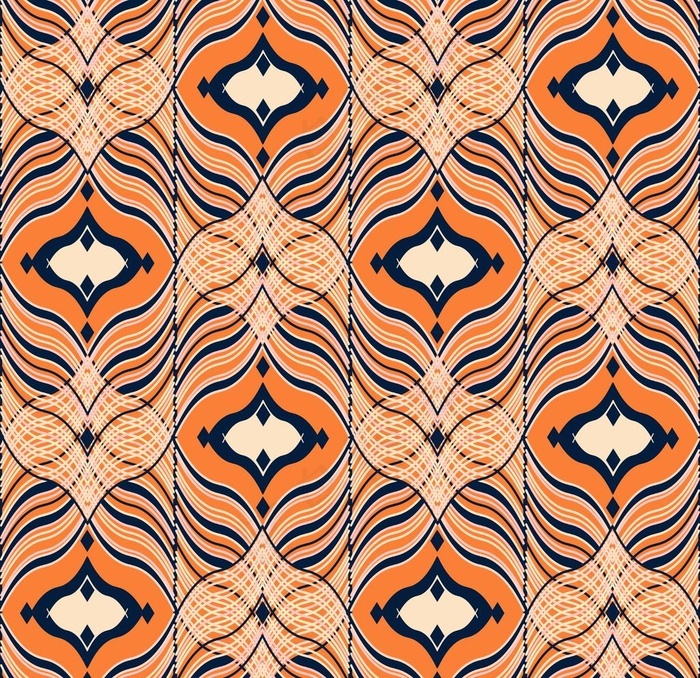 几何抽象数码印花图案图片