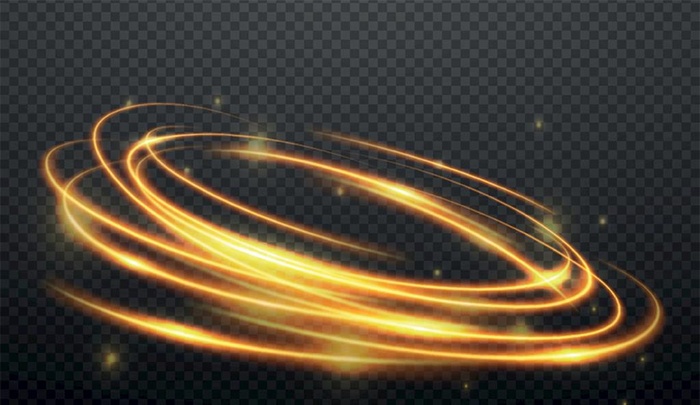 黄色光束光圈矢量图片0x0ai矢量模版下载