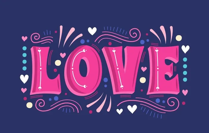 心形love婚庆情人节图片ai矢量模版下载