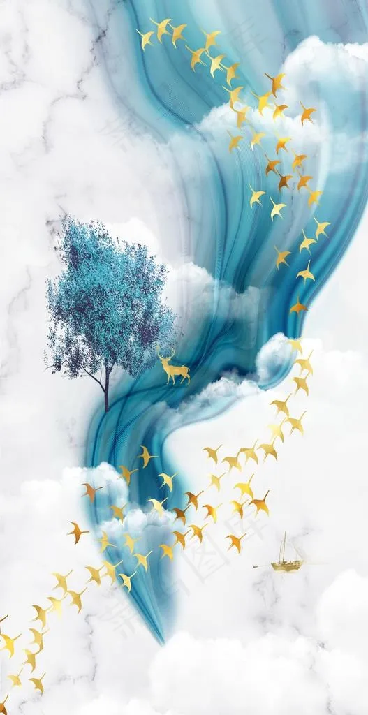 轻奢装饰画图片