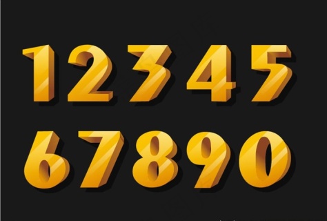 2021年金色主题数字2000x2000dpi300psd模版下载