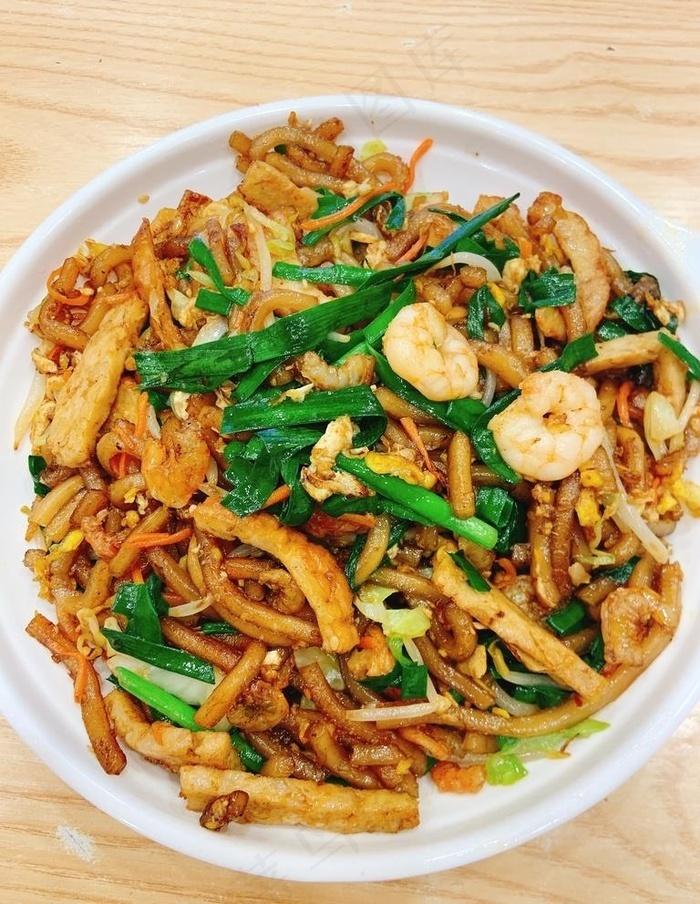 海鲜炒粉签图片