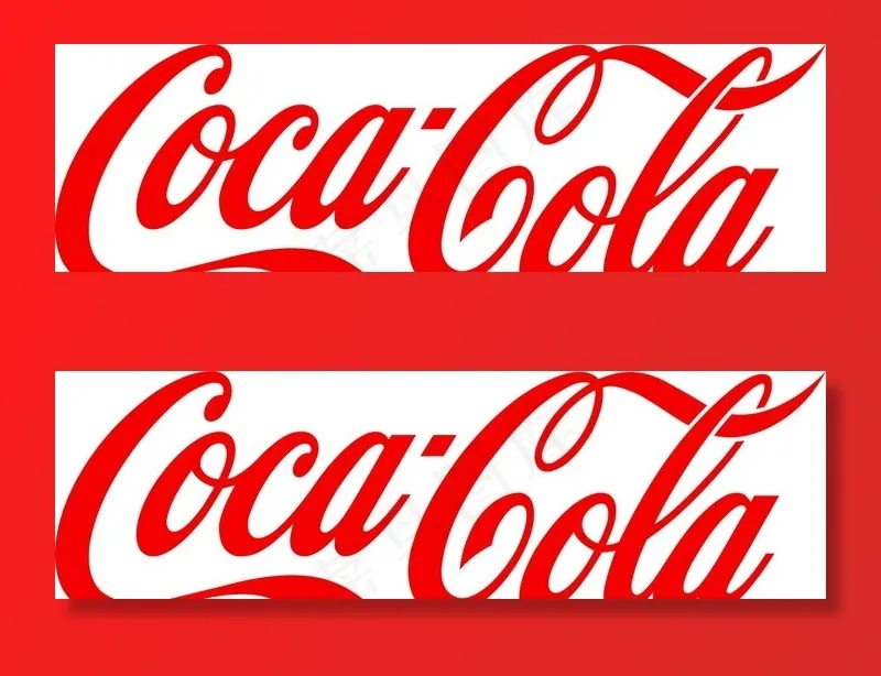 可口可乐矢量标志图片