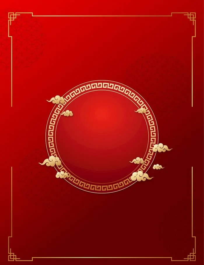 中国红色春节背景图片