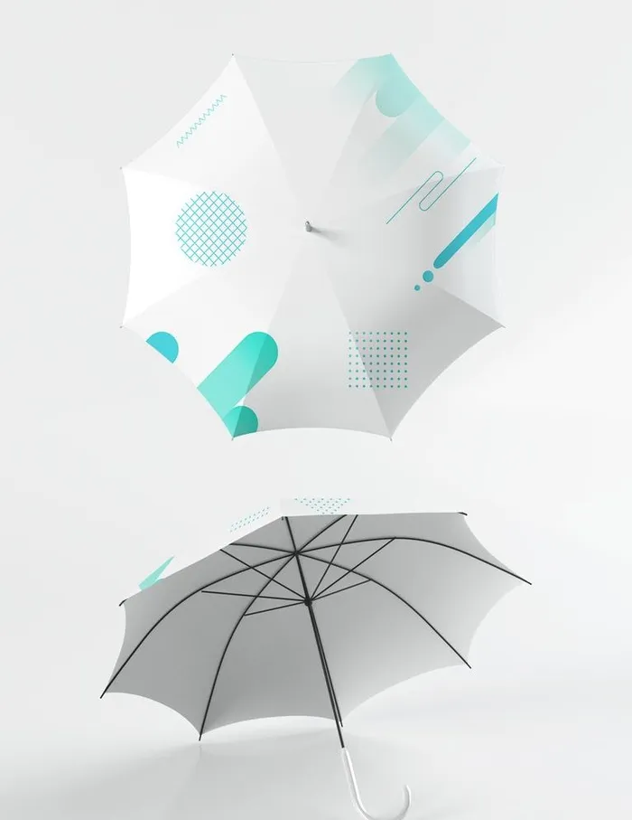 3D 雨伞 样机 折叠伞 图片