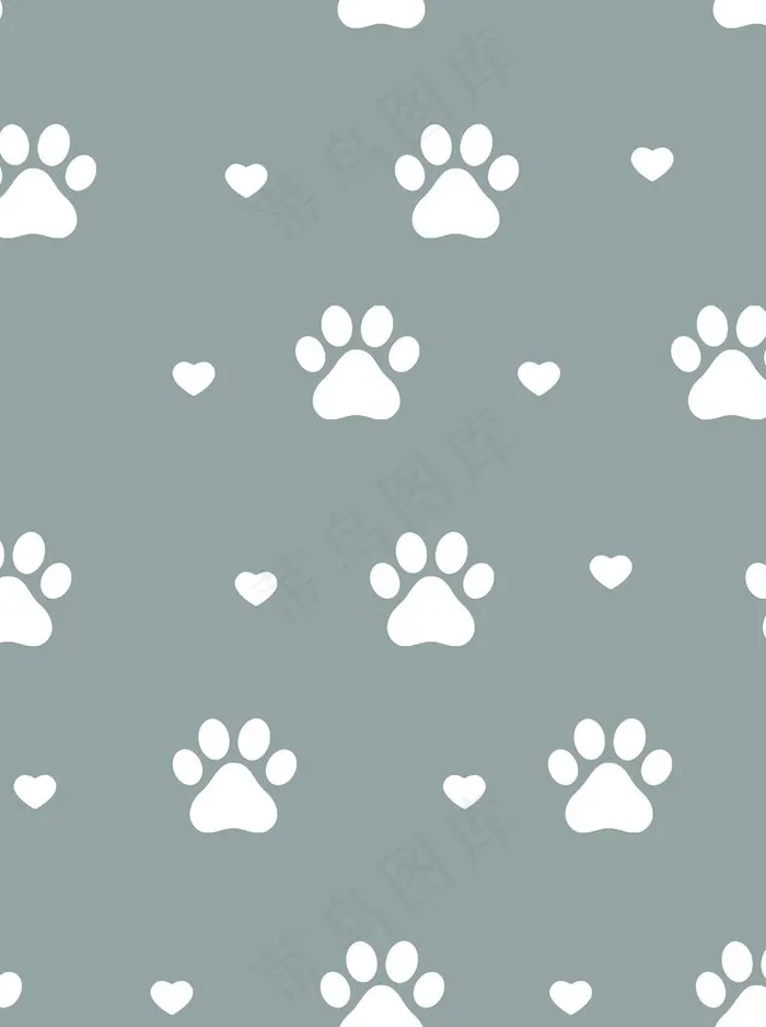 猫爪印图片