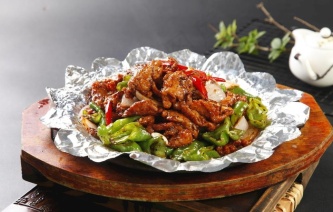 铁板鸡胗鸡心图片