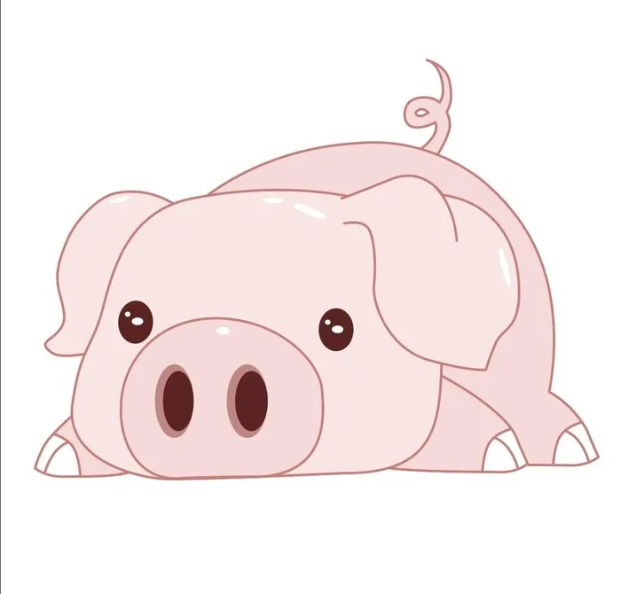 卡通小猪 矢量猪 猪年卡通图片