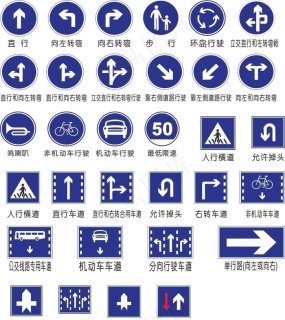 交通标识指示牌图片