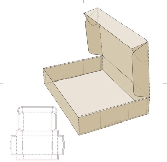 包装盒刀模图片0x0ai矢量模版下载