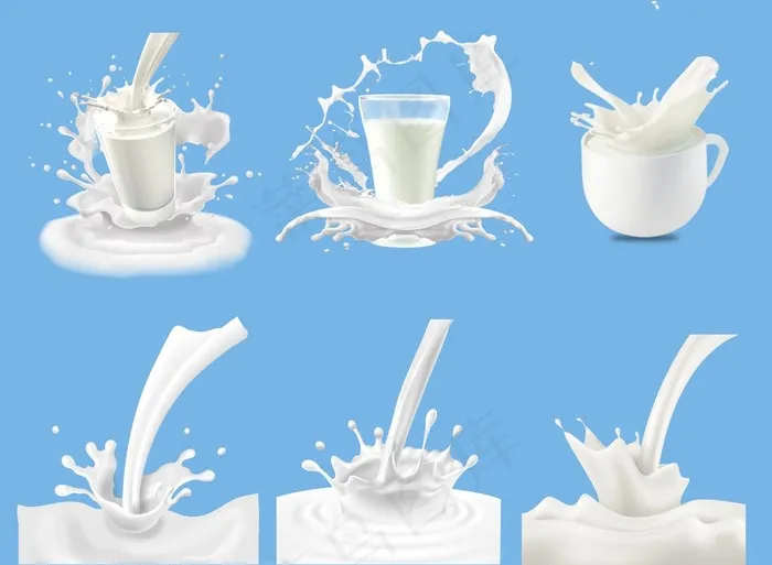 牛奶素材图片psd模版下载