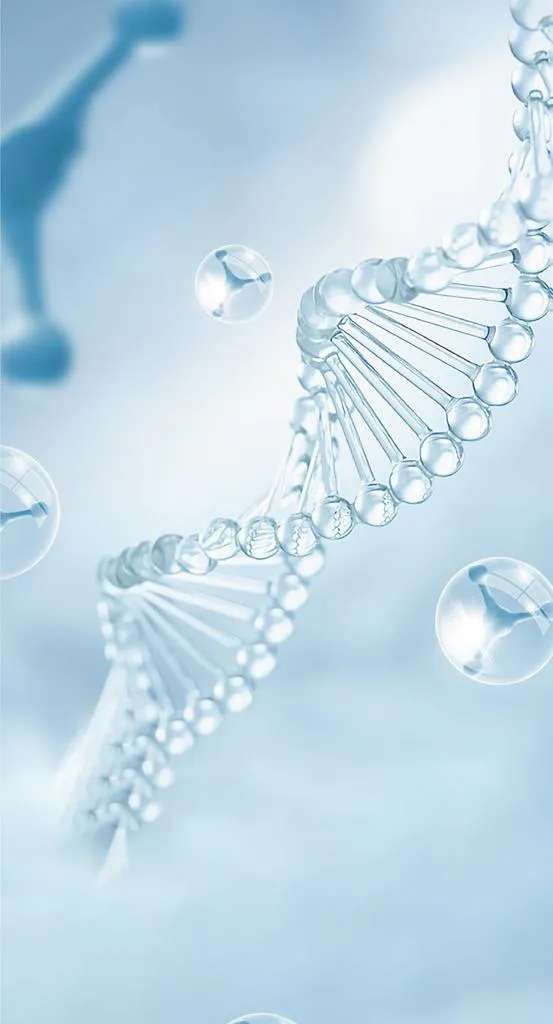 透明DNA背景图片