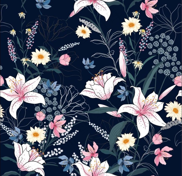 植物无缝印花图案图片