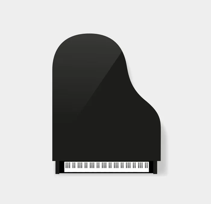 钢琴键矢量图图片