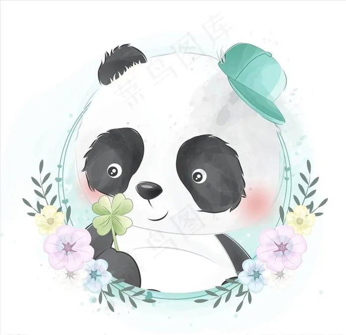 卡通熊猫形象图片