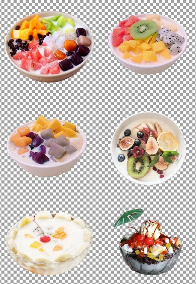 酸奶水果捞图片