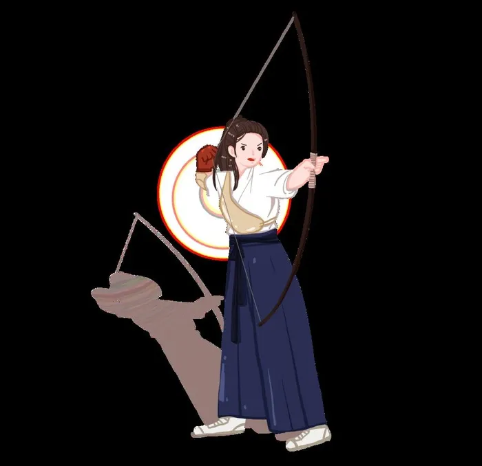 射箭的女性武术人物图片2000x2000