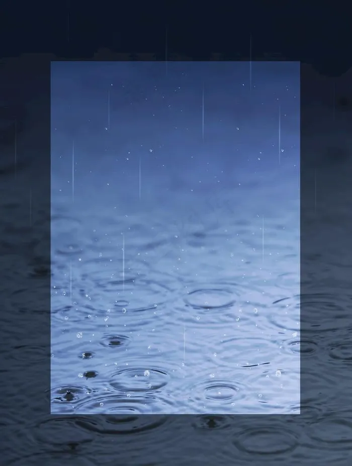 雨天海报图片