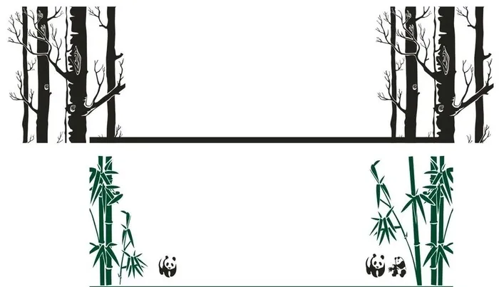 熊猫竹子素材图片