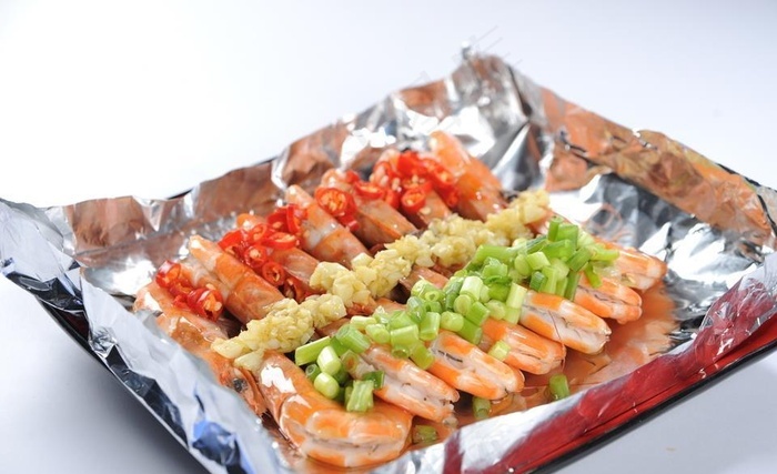 锡纸烧大虾图片