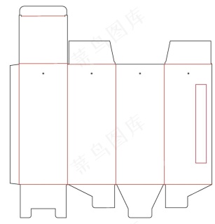 开窗盒刀版图图片