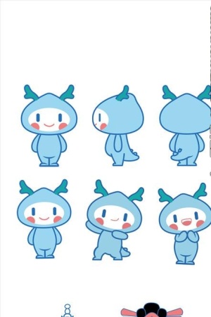 龙小湖矢量文件 龙湖吉祥物图片