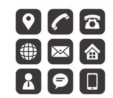 名片小图标坐标矢量图微信图片cdr矢量模版下载