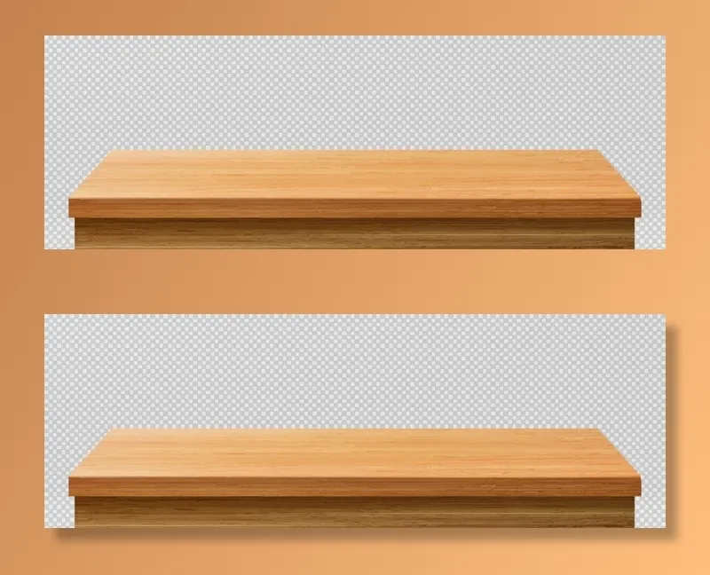 木桌子矢量素材图片