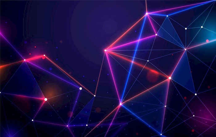 抽象现实技术粒子背景图片ai矢量模版下载