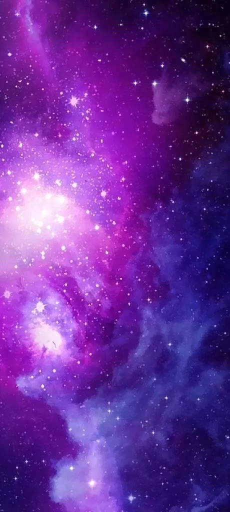 蓝紫云雾银河图片