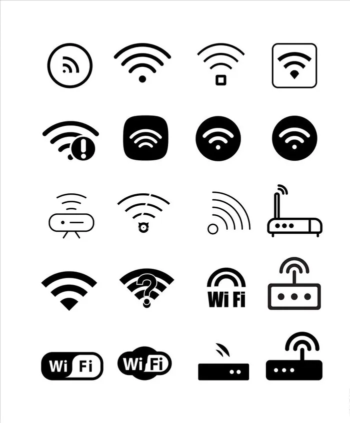 WiFi图标免费WiFi标志图片