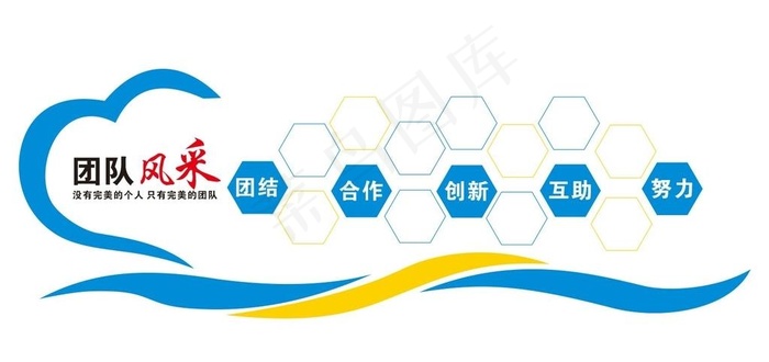 团队风采公司企业照片文化墙图片cdr矢量模版下载