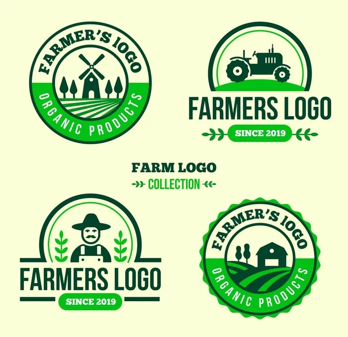 绿色农业天然食品LOGO商标图片