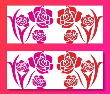 玫瑰花矢量图片cdr矢量模版下载