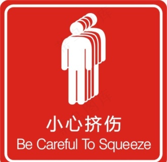 小心挤伤图片